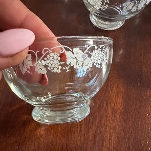 Libbey Grape Grapevine Print Vintage Glass
Fruit Bowls and dessert plates